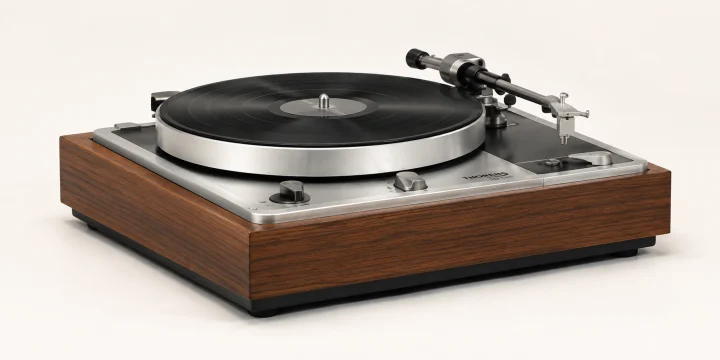 Проигрыватель Thorens TD 125 в деревянном корпусе